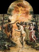 El Greco The Baptism of Christ oil